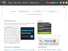 Tablet Screenshot of flashdaweb.com